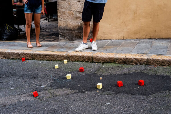 Le bocce in salita